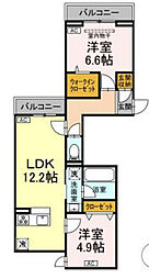 間取図画像 2LDK