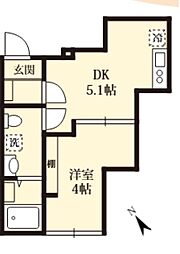 間取図画像 1DK