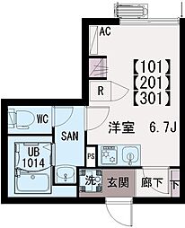 間取図画像 ワンルーム