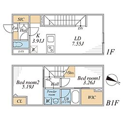 間取図画像 2LDK