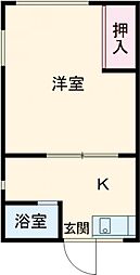 間取図画像 1K