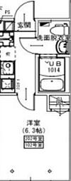 KEIAI RESIDENCE検見川 1Kの間取図画像