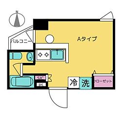 ジーエスグランド ワンルームの間取図画像