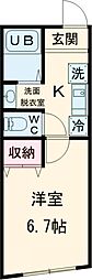 REPURE新板橋駅前レジデンス 1Kの間取図画像