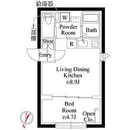 CASA PIAZZA 品川イースト 1LDKの間取図画像