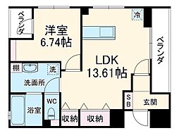 Grand ete 1LDKの間取図画像