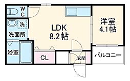 COCOPINE 1LDKの間取図画像