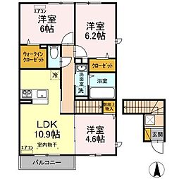 エタニティ1 3LDKの間取図画像
