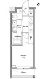 MATSU5588 1Kの間取図画像