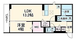 グラシオン 1LDKの間取図画像