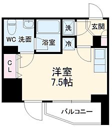 ライブコート草加 ワンルームの間取図画像