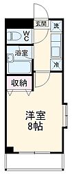 フラット福寿第6 1Kの間取図画像
