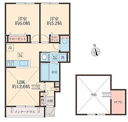 Belle Lead 2LDKの間取図画像
