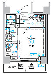 DIPS四ツ木 1Kの間取図画像