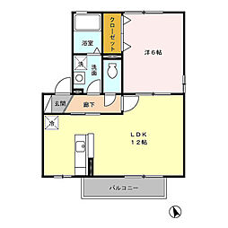 東葉高速鉄道 飯山満駅 徒歩18分の賃貸アパート 1階1LDKの間取り