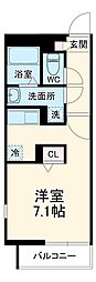 京成本線 京成大久保駅 徒歩22分の賃貸マンション 1階1Kの間取り