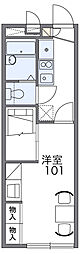 レオパレスアストレア1 1Kの間取図画像