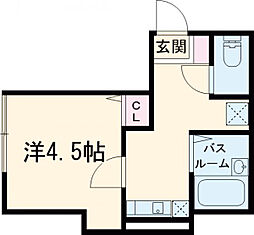 フェリーチェ西荻窪 3階1Kの間取り