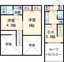 小田急小田原線 町田駅 徒歩5分の賃貸マンション 4階1DKの間取り