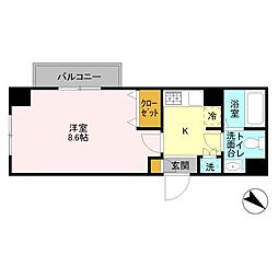 登戸Ｎ・Ｔステージ 4階1Kの間取り