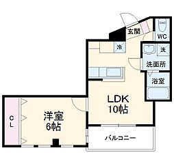 間取図画像 1LDK