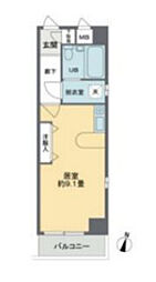 CASAGRAN東向島 ワンルームの間取図画像