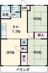 間取図画像 3DK
