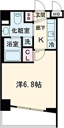 レアライズ立川ＡＺ 3階1Kの間取り