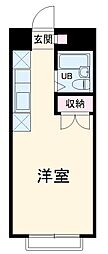 エステート亀ヶ谷 ワンルームの間取図画像