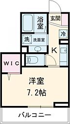 JR中央線 立川駅 徒歩15分の賃貸アパート 3階1Kの間取り