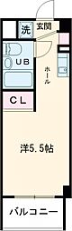 ＯＮＥ’ｓ　ＲＥＳＩＤＥＮＣＥ立川錦町 1階ワンルームの間取り