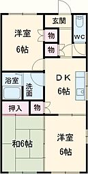 間取図画像 3DK
