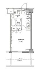 東急田園都市線 三軒茶屋駅 徒歩9分の賃貸マンション 1階1Kの間取り