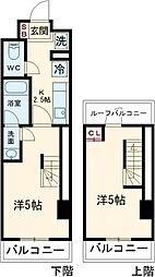 ユニフォート目黒中町 6階2Kの間取り
