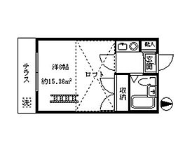 西武新宿線 沼袋駅 徒歩5分の賃貸アパート 1階1Kの間取り