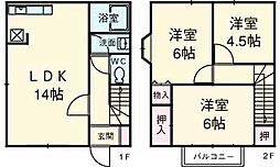 パークヒルズ上尾 1階3LDKの間取り