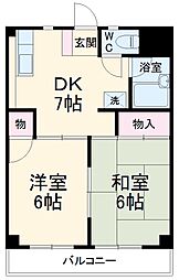 間取図画像 2DK