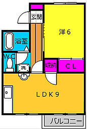 間取図画像 1LDK