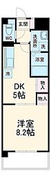 名古屋市営東山線 本山駅 徒歩4分の賃貸マンション 1階1DKの間取り