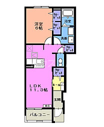 間取図画像 1LDK