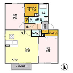 間取図画像 2LDK