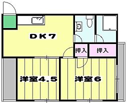 間取図画像 2DK