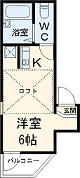 京成本線 堀切菖蒲園駅 徒歩8分の賃貸アパート 3階ワンルームの間取り