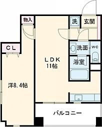 スカイグランデ京成小岩 6階1LDKの間取り