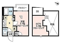 グランクオール江古田 3階1Kの間取り