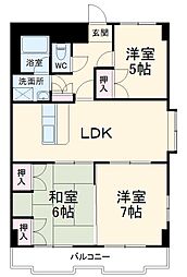 間取図画像 3LDK