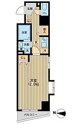 JR山手線 池袋駅 徒歩19分の賃貸マンション 7階1Kの間取り