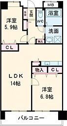 間取図画像 2LDK