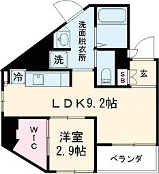 コンフォートレジデンス雑司が谷 4階1LDKの間取り