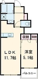 間取図画像 1LDK